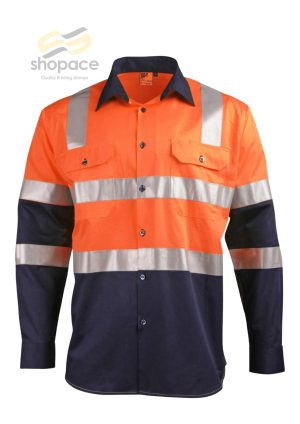 Biomotion Day/Night Light Weight Safety Shirt with X Back Tape Configuration - Image 3