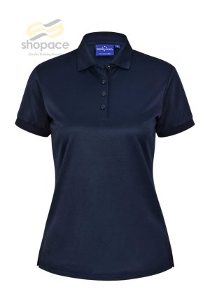 LADIES SUSTAINABLE POLY/COTTON CORPORATE SS POLO - Image 4