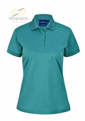 LADIES SUSTAINABLE POLY/COTTON CORPORATE SS POLO - Image 5