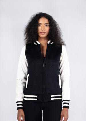 500gsm Women's/Junior Wool Blend Soft Shell Varsity Jacket - Image 6