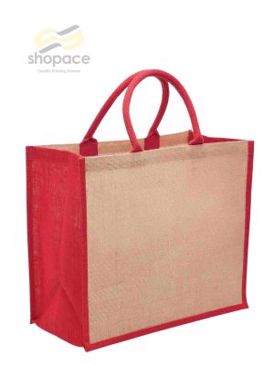 Eco Jute Tote with Wide Gusset - Image 8