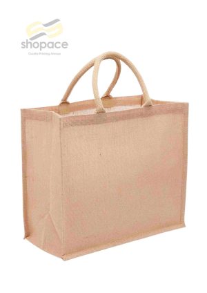 Eco Jute Tote with Wide Gusset - Image 3