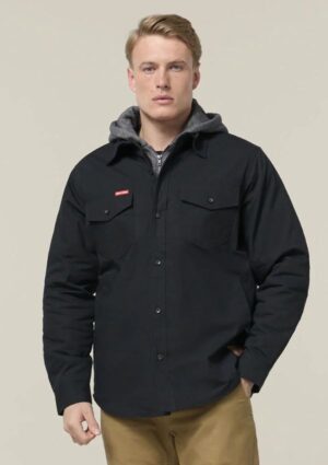 Quilted Solid Shacket - Image 1