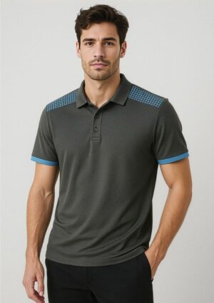 Mens Galaxy Short Sleeve Polo - Image 1
