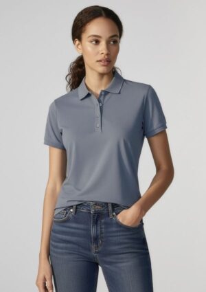 Womens City Short Sleeve Polo - Image 1