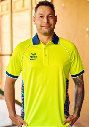 Unisex Yellow Pearler Polo - Image 3