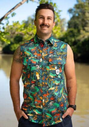 Stop Croc & Roll Territory Sleeve Work Shirt - Image 1