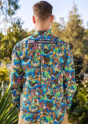 Men's Light Weight Flock Around & Find Out Half Button Work Shirt - Image 4