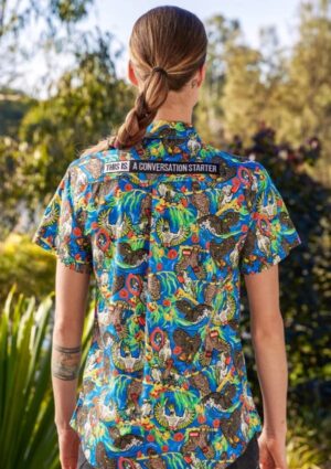 Women's Light Weight Flock Around & Find Out Short Sleeve Work Shirt - Image 4