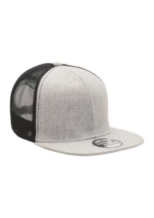 Heathered Flat Peak Trucker - Image 3