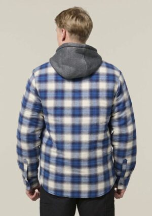 Quilted Flannel Hooded Shacket - Image 4
