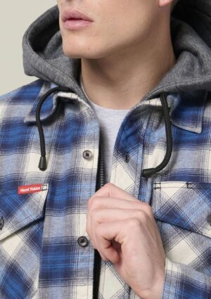 Quilted Flannel Hooded Shacket - Image 6