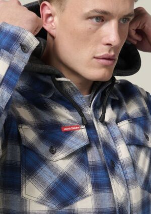 Quilted Flannel Hooded Shacket - Image 7