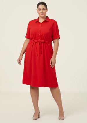 Heavy Stretch Georgette Shirt Dress - Image 11