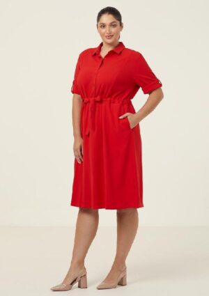 Heavy Stretch Georgette Shirt Dress - Image 12
