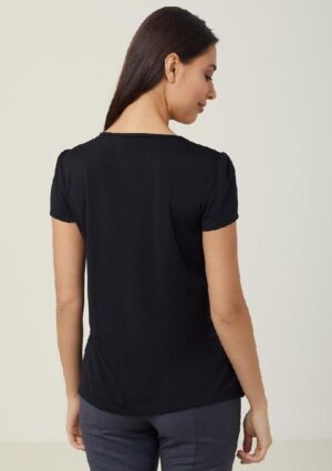 Matt Jersey Short Sleeve Layered Top - Image 4