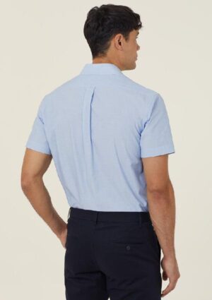 Poly Cotton End On End Short Sleeve Shirt - Image 3