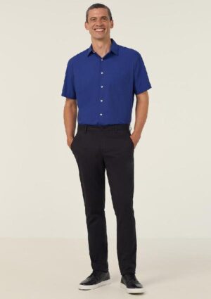 Poly Cotton End On End Short Sleeve Shirt - Image 8