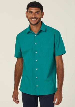 Poly Cotton End On End Short Sleeve Shirt - Image 9