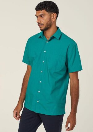Poly Cotton End On End Short Sleeve Shirt - Image 10