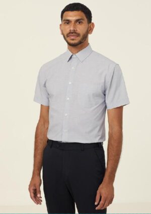 Poly Cotton End On End Short Sleeve Shirt - Image 14