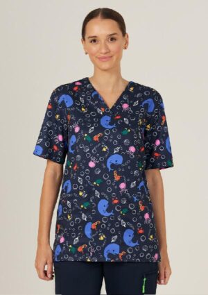 Under The Sea Scrub Top - Image 1