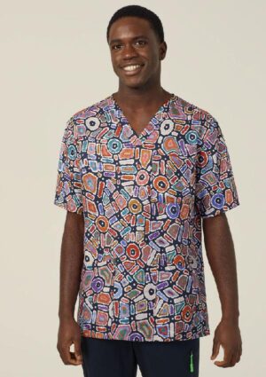Water Dreaming Indigenous Scrub Top - Image 3