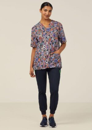 Water Dreaming Indigenous Scrub Top - Image 7