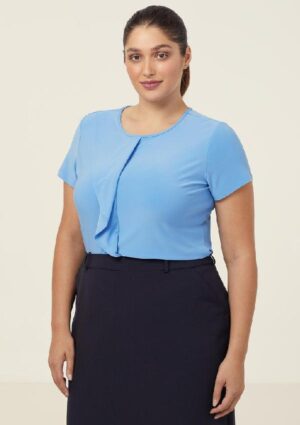 Soft Jersey Short Sleeve Round Neck T-Top - Image 11