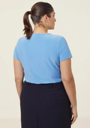 Soft Jersey Short Sleeve Round Neck T-Top - Image 12