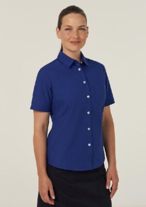 Poly Cotton End On End Short Sleeve Shirt - Image 11
