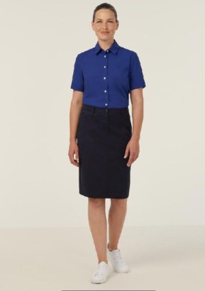 Poly Cotton End On End Short Sleeve Shirt - Image 13