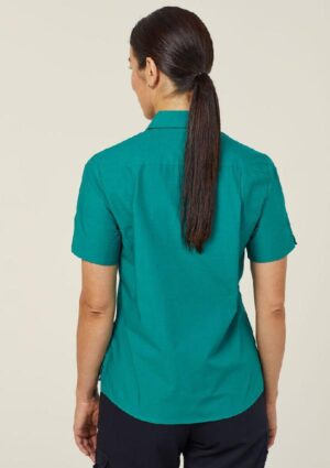 Poly Cotton End On End Short Sleeve Shirt - Image 3