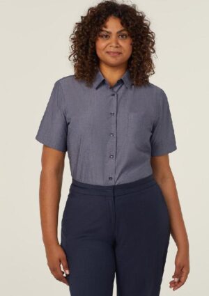 Poly Cotton End On End Short Sleeve Shirt - Image 19