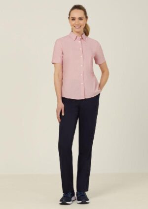 Poly Cotton End On End Short Sleeve Shirt - Image 28