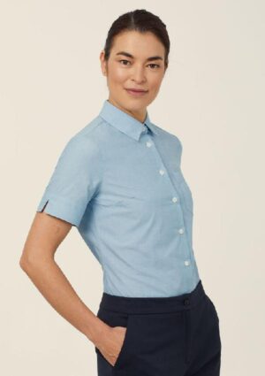 Poly Cotton End On End Short Sleeve Shirt - Image 30