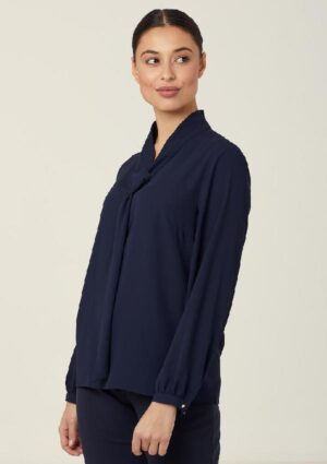 Georgie Tie Neck Blouse - Image 6
