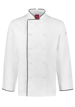 Mens Al Dente Long Sleeve Chef Jacket - Image 3