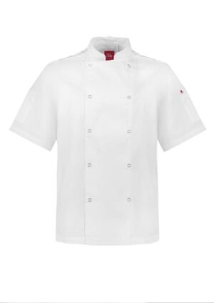 Mens Zest Short Sleeve Chef Jacket - Image 4