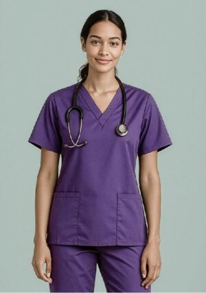 Womens Classic Scrub Top - Image 1