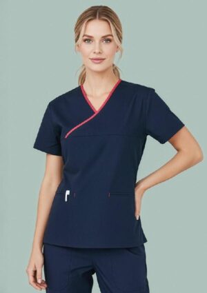 Womens Contrast Scrub Top - Image 10