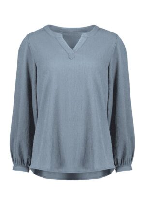 Womens Ruche Long Sleeve Blouse - Image 2