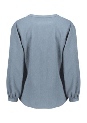 Womens Ruche Long Sleeve Blouse - Image 3