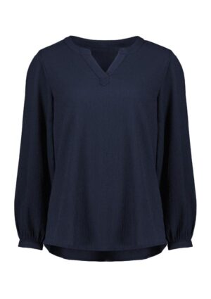 Womens Ruche Long Sleeve Blouse - Image 7