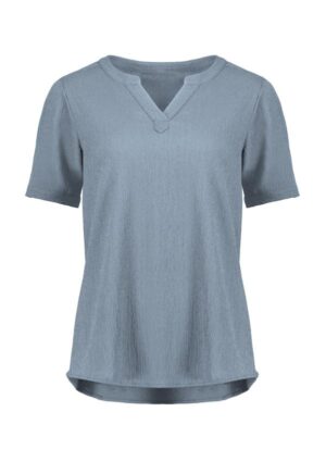 Womens Ruche Short Sleeve Blouse - Image 3