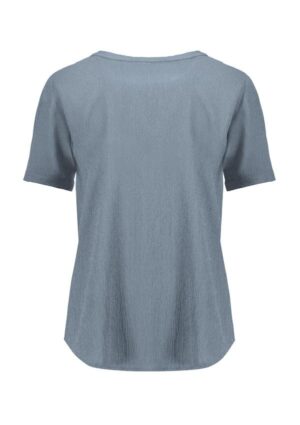Womens Ruche Short Sleeve Blouse - Image 5