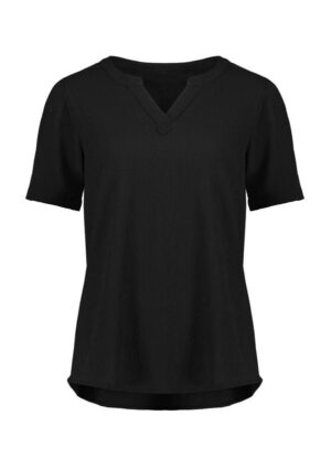 Womens Ruche Short Sleeve Blouse - Image 6