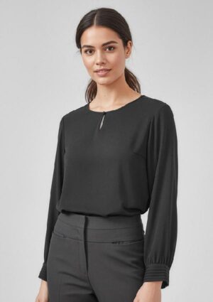 Womens Evelyn Long Sleeve Blouse - Image 1