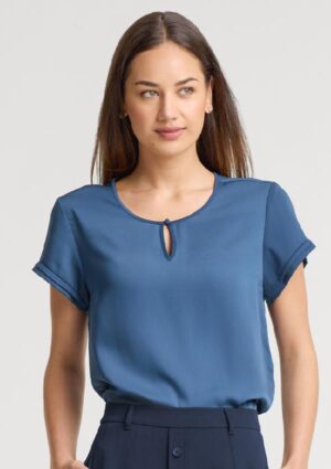 Womens Evelyn Short Sleeve Blouse - Image 4
