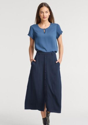 Womens Evelyn Short Sleeve Blouse - Image 6